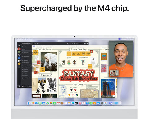 Apple iMac 24" M4 Nano-Texture – 10-Core CPU, 10-Core GPU, 24GB RAM, 1TB SSD, Arabic/English Keyboard, Silver