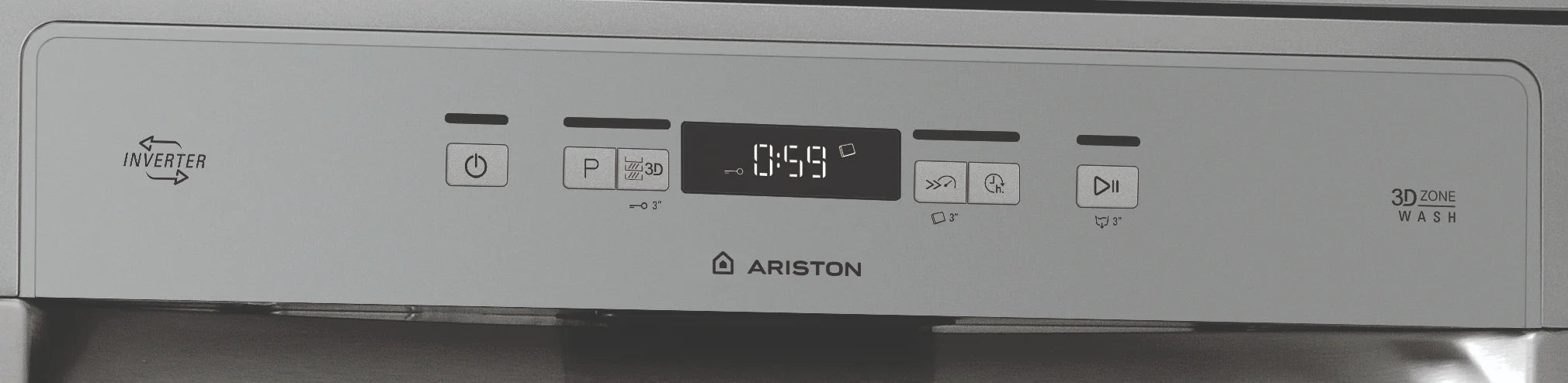Ariston LFC 3C33 WF X Freestanding Dishwasher – 14 Place Settings, Full Size, Stainless Steel Tub