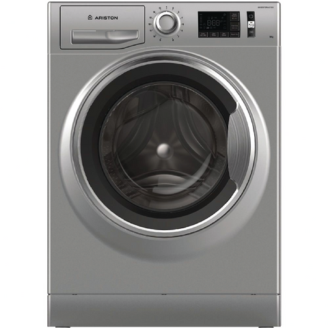 Ariston, 9kg Front Load Washing Machine 1200 RPM with Inverter Motor & Active Care – Silver