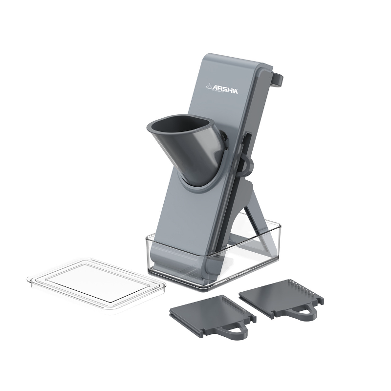 Arshia GR360-3615, Plastic Grater with Interchangeable Blades