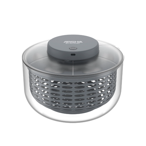 Arshia SL160-3617, Rechargeable Salad Spinner – 6L Cordless One-Click Operation