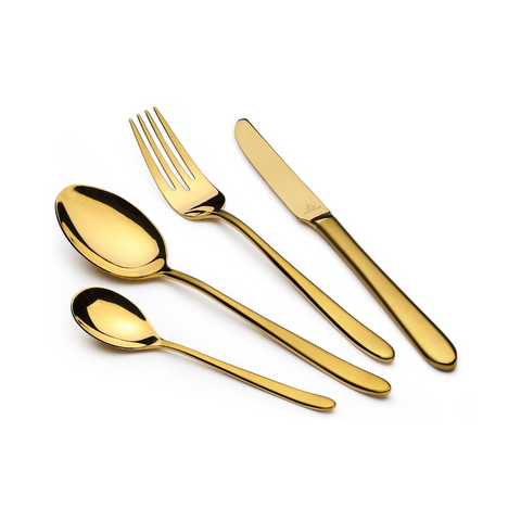 Arshia TM1401GS-2368, Stainless Steel Cutlery Set - 86pcs (Gold Matte)