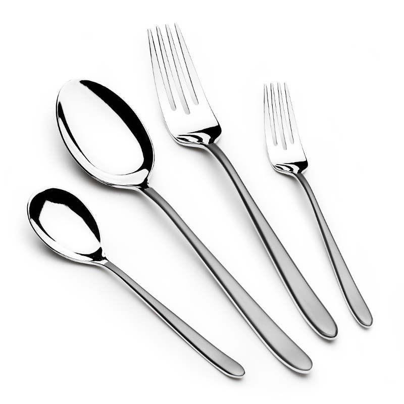 Arshia TM1401S-3485, 48-Piece Silver Cutlery Set With Stand