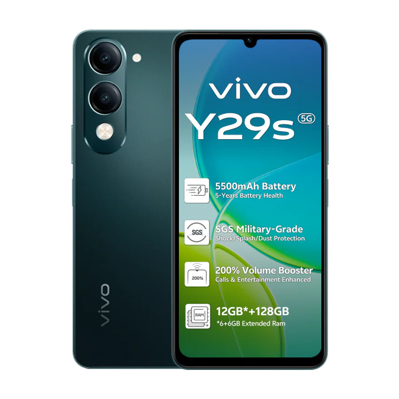 vivo Y29s 5G – 6.74-inch Display, 6GB RAM, 128GB Storage, Dimensity 6300, 5500mAh Battery