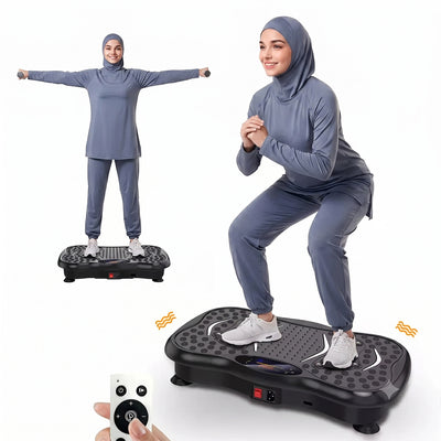 Be3ah Crazy Fit and Vibration Massage Plate, Carbon Fibre Vibration Plate, Vibration Plate for 150-Speed Adjustable with 120 kg Capacity