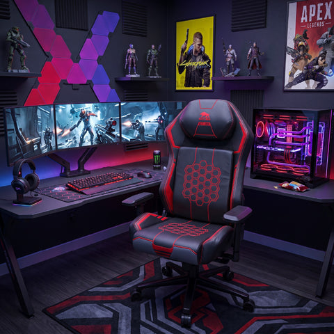 Black Bull Super Pro Gaming Chair - Red