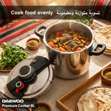 Daewoo 3-In-1 Stainless Steel Pressure Cooker 8L - 3 PSI Settings