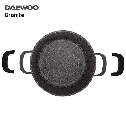 Daewoo 32cm Granite Casserole Pot with Lid - DASAG32 (2-Year Warranty)