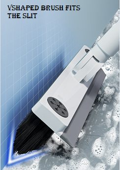 Floor Cleaning Brush + Wiper 2in 1