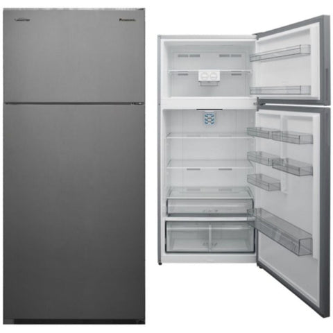 Panasonic Double Door Refrigerator, 575 Liters, NR-BC753VSKW – Silver