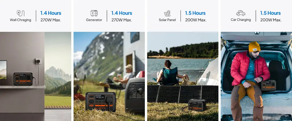 بلوتي بريميوم 20 AC2P محطة طاقة محمولة (قدرة إخراج 300W، سعة بطارية 230Wh)