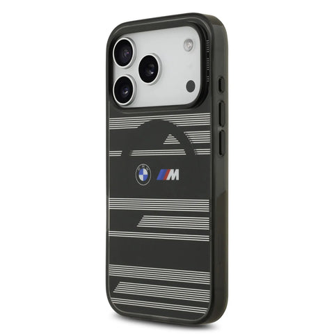 BMW, MagSafe Transparent IML Case with Metal Buttons & Line Designs, iPhone 17 Pro