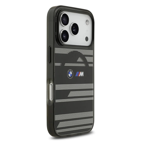 BMW, MagSafe Transparent IML Case with Metal Buttons & Line Designs, iPhone 17 Pro
