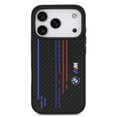 BMW, MagSafe Kevlar Case with Printed Tricolor & Metal Logos, iPhone 17 Pro