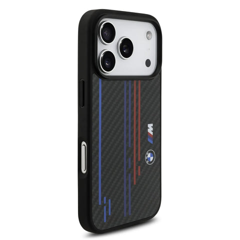 BMW, MagSafe Kevlar Case with Printed Tricolor & Metal Logos, iPhone 17 Pro