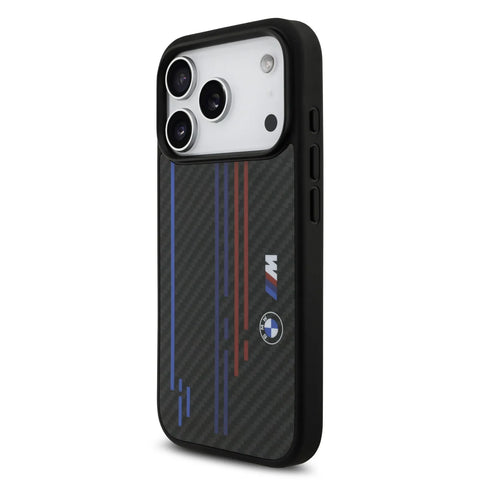 BMW, MagSafe Kevlar Case with Printed Tricolor & Metal Logos, iPhone 17 Pro