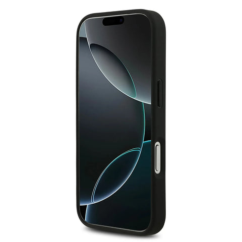 BMW, PU Leather & Carbon Case with Colored Line Stitch, iPhone 17 Pro