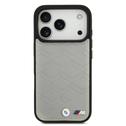 BMW, MagSafe PU Seat-Shaped Leather Case with Metal Logos, iPhone 17 Pro