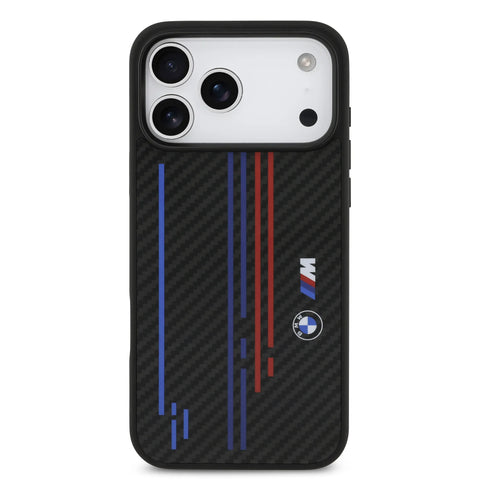 BMW, MagSafe Kevlar Case with Printed Tricolor & Metal Logos, iPhone 17 Pro Max