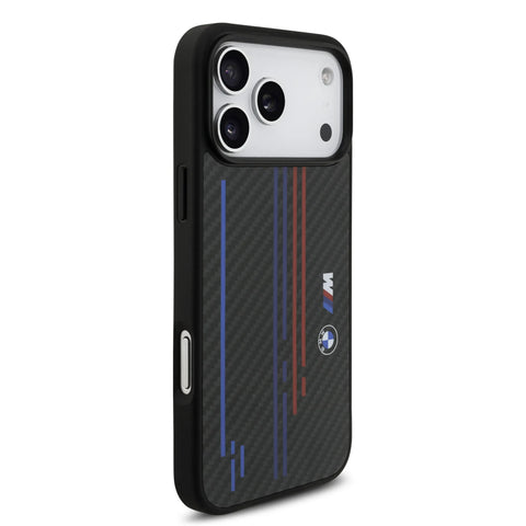 BMW, MagSafe Kevlar Case with Printed Tricolor & Metal Logos, iPhone 17 Pro Max