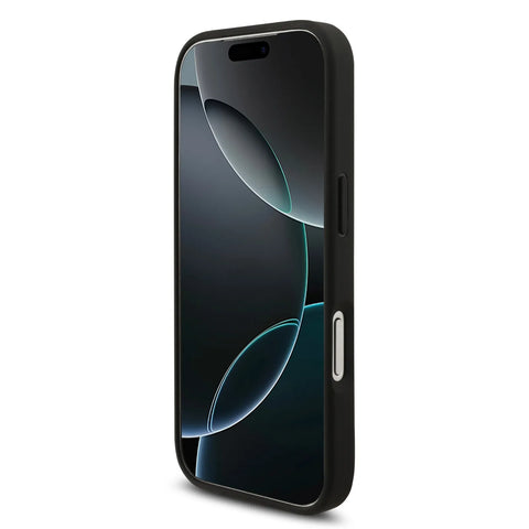 BMW, MagSafe PU Leather Case With Tricolor Slanted Stripes & Metal Logos, iPhone 17 Pro Max