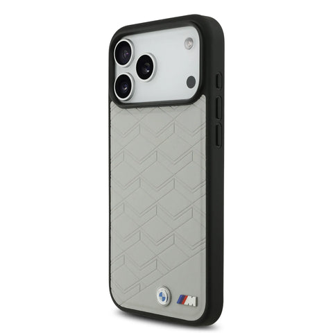 BMW, MagSafe PU Seat-Shaped Leather Case with Metal Logos, iPhone 17 Pro Max