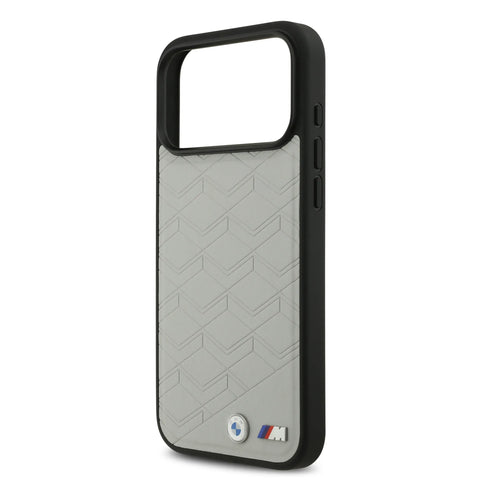BMW, MagSafe PU Seat-Shaped Leather Case with Metal Logos, iPhone 17 Pro Max