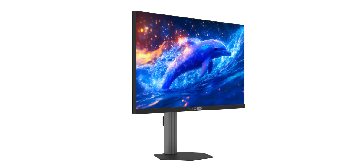 ساديس شاشة الألعاب المسطحة بي إن - دولفين، مقاس 27 بوصة كيو اتش دي 2560x1440 (2 كي) ، 200 هرتز، آي بي أس - أسود