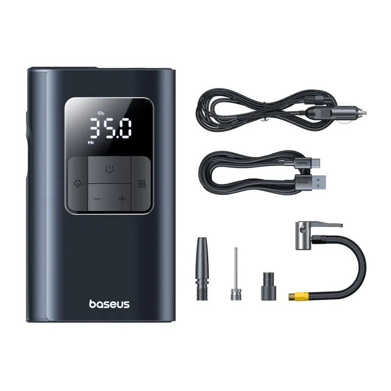 Baseus PrimeTrip VA1 Wired and Wireless 2-in-1 Tire Inflator - Black