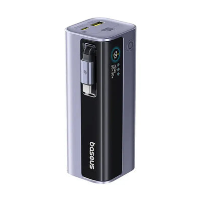 Baseus EnerGeek GR11 Power Bank with Retractable Cable 10000mAh 100W - Grey