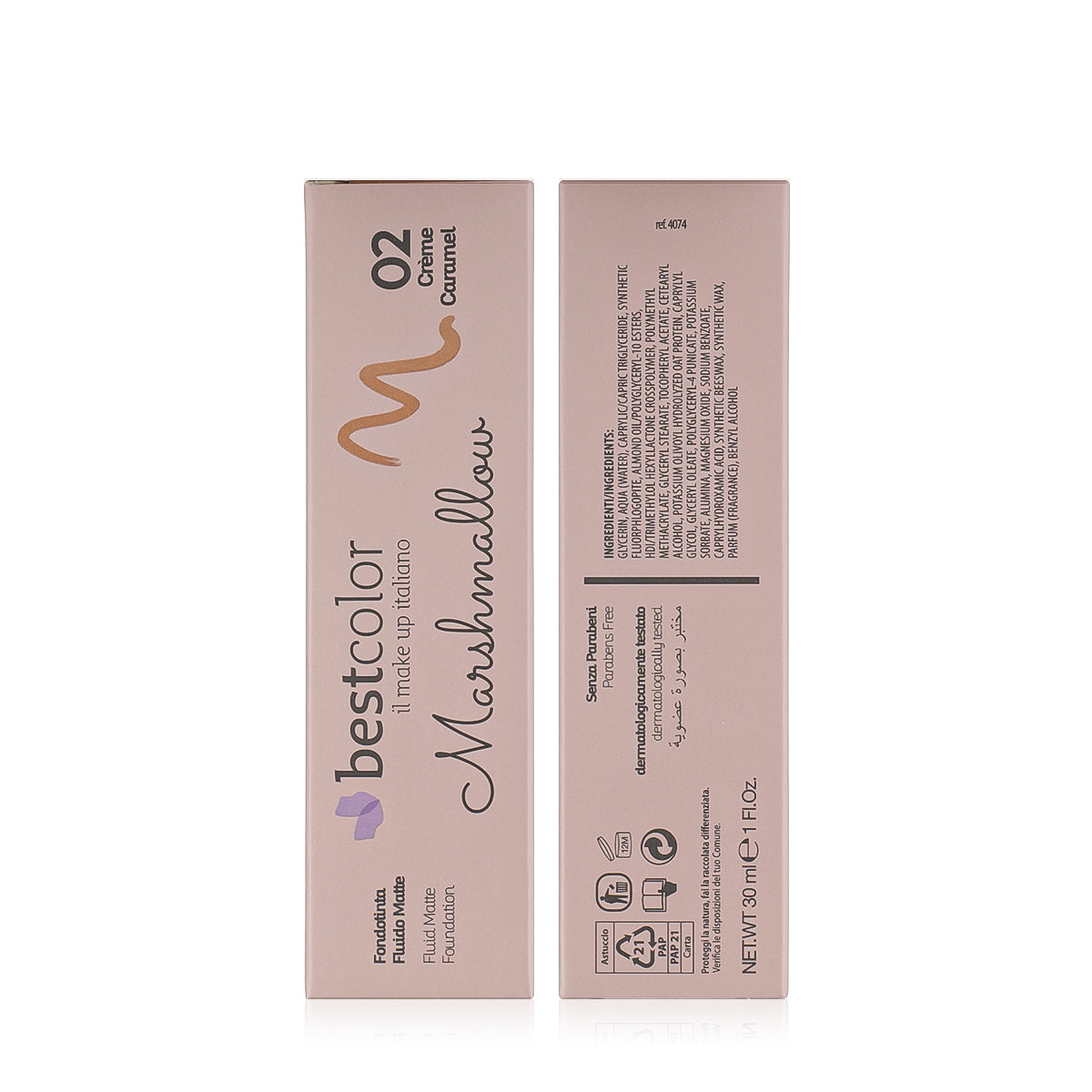 Best Color, Fluid Matte Marshmallow Foundation - NO.02