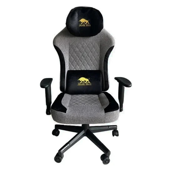 Black Bull Gaming Chair With Molded Headrest Up & Down - Fabric