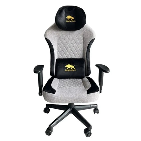 Black Bull Gaming Chair With Molded Headrest Up & Down - Fabric