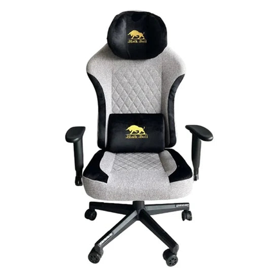 Black Bull Gaming Chair With Molded Headrest Up & Down - Fabric
