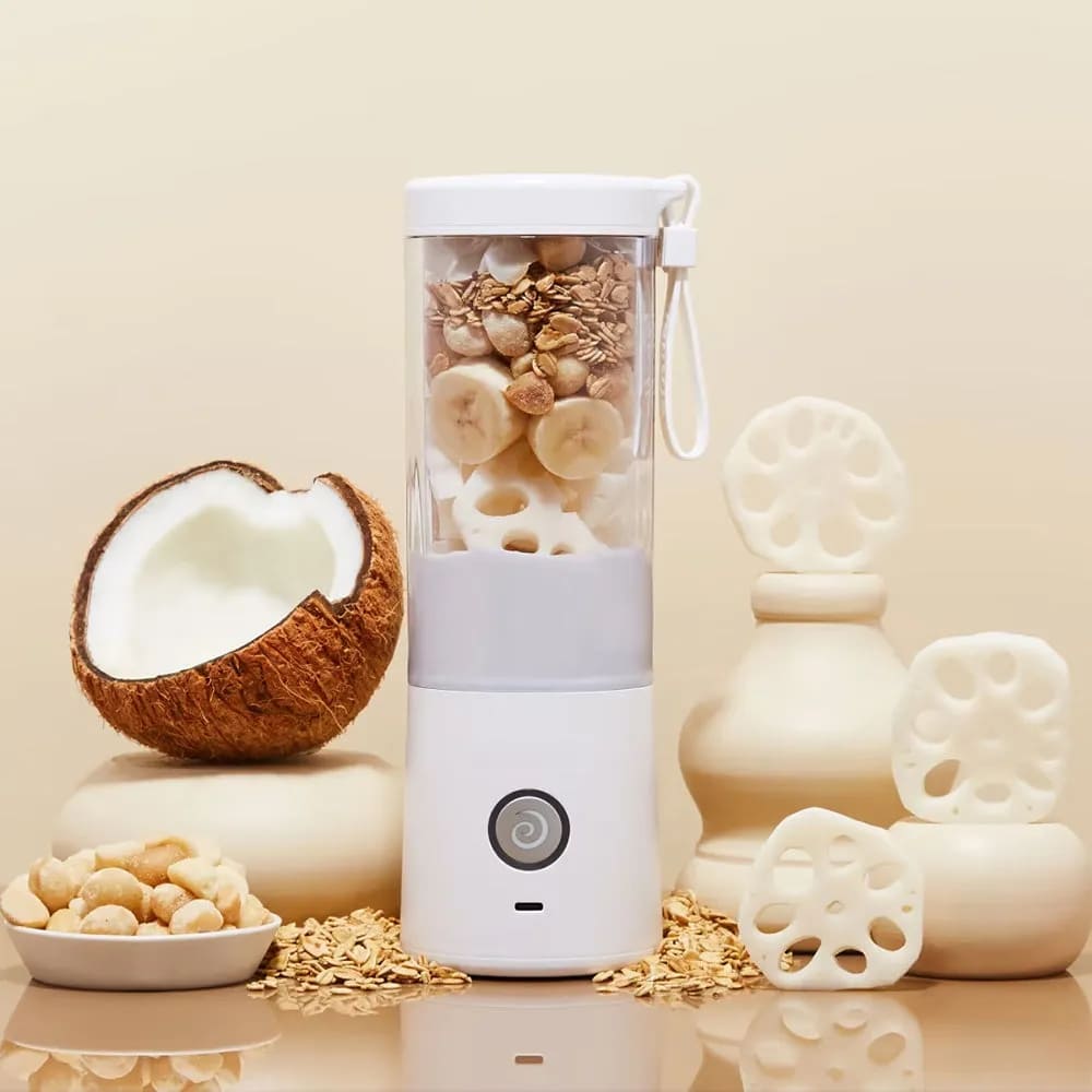 Blendjet V2 Portable Blender 16oz, Smoothie Maker, Fruit Blender, BPA-Free, 475ml, Sports Bottle, USB-C Rechargeable - White
