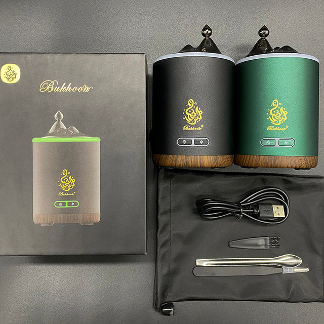 KKF, Exquisite Mountain Bukhoor Burner and USB Rechargeable Incense Diffuser