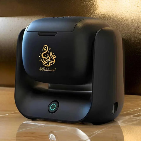 Rechargeable Electric Bukhoor Burner with Rotating Head & Auto Shut-Off