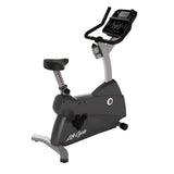 Life Fitness C1 Upright Bike Go Console Home Exercise Bike Compact Cardio Machine