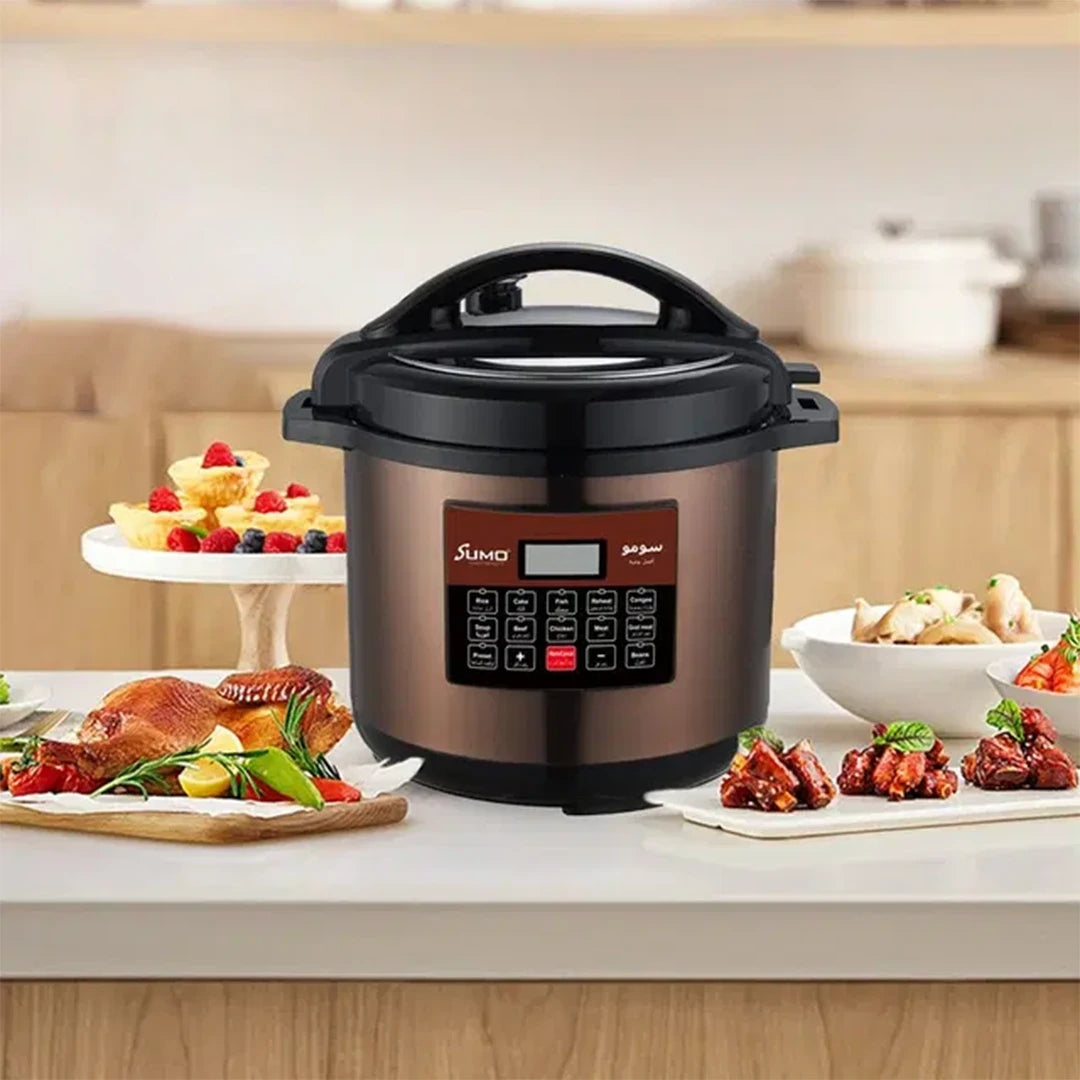 Sumo SPC-112, 12L Electric Pressure Cooker 1600W with 12 Preset Cooking Programs