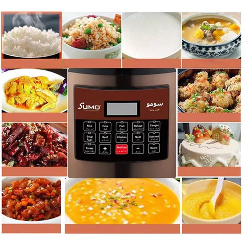 Sumo SPC-112, 12L Electric Pressure Cooker 1600W with 12 Preset Cooking Programs