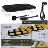 Sumo, 1200W Electric Crepe Maker with 6 Non-Stick Molds (SX-8160)