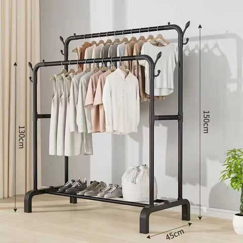 Double Pole Metal Cloth Hanger