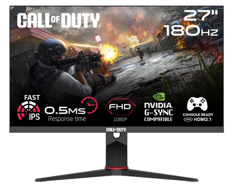 Call Of Duty 27" FHD, 180Hz, MPRT 0.5ms, HDMI 2.1, Fast IPS, HDR10 Gaming Monitor