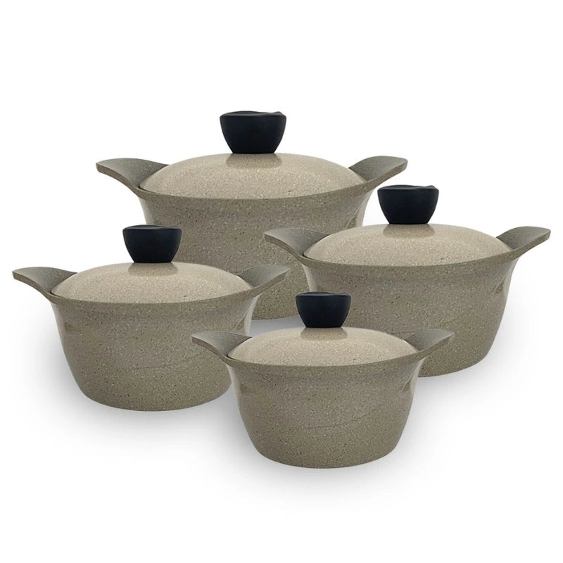 Core Granite Cookware Collection 8 Pcs Set 32+28+24+20cm