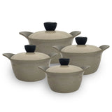 Core Granite Cookware Collection 8 Pcs Set 32+28+24+20cm