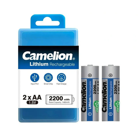 Camelion Rechargeable Lithium Battery UB-AA2200-PBH2 – 2PCS