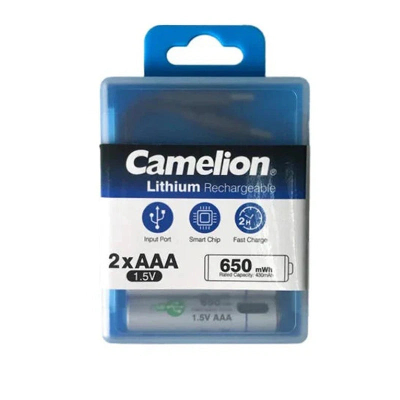 Camelion Rechargeable Lithium Battery UB-AAA650-PBH2 – 2PCS