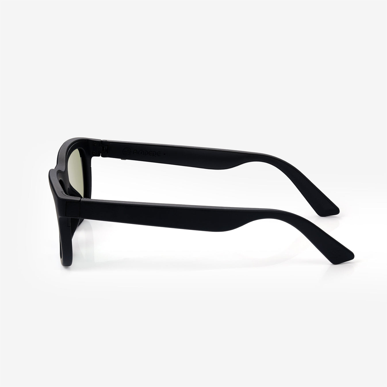 Chamelo Dusk Classic Button/App Alpha Smart Sunglasses with Adjustable Tint & Audio - Smoke Mirror / Matte Black Frame
