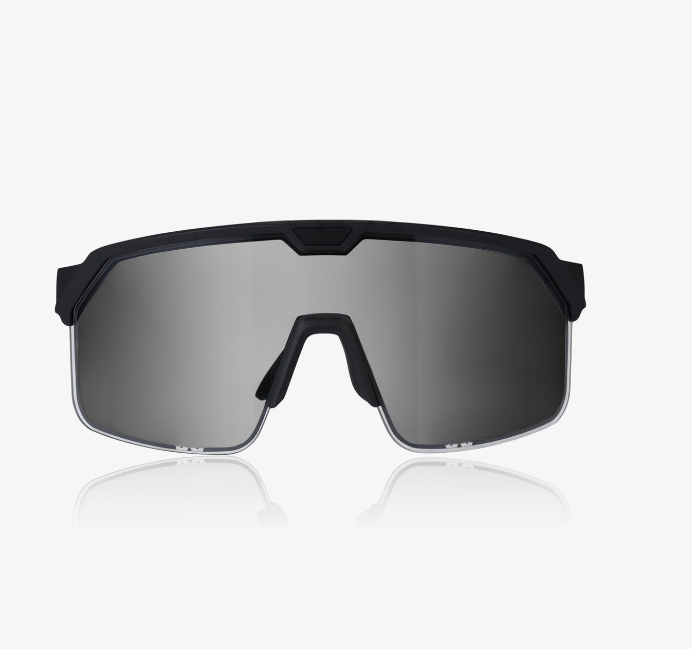 Chamelo Shield Slider/Automatic HVL Smart Sports Sunglasses - Smoke Mirror / Matte Black Frame