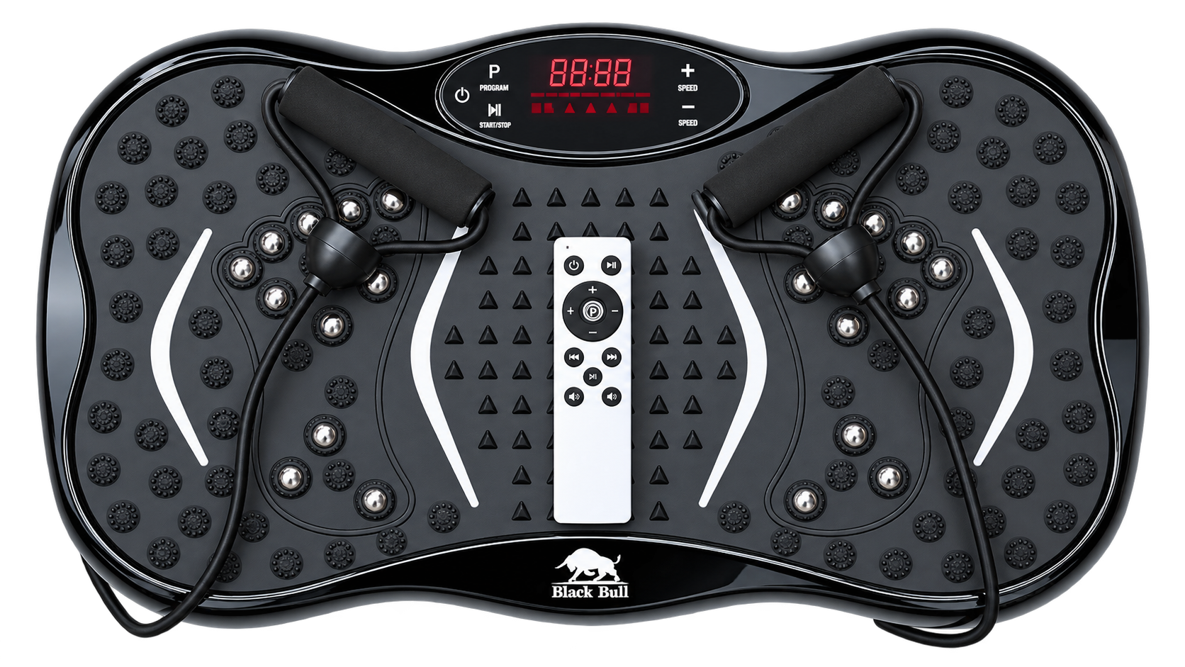 Be3ah Crazy Fit and Vibration Massage Plate, Carbon Fibre Vibration Plate, Vibration Plate for 150-Speed Adjustable with 120 kg Capacity